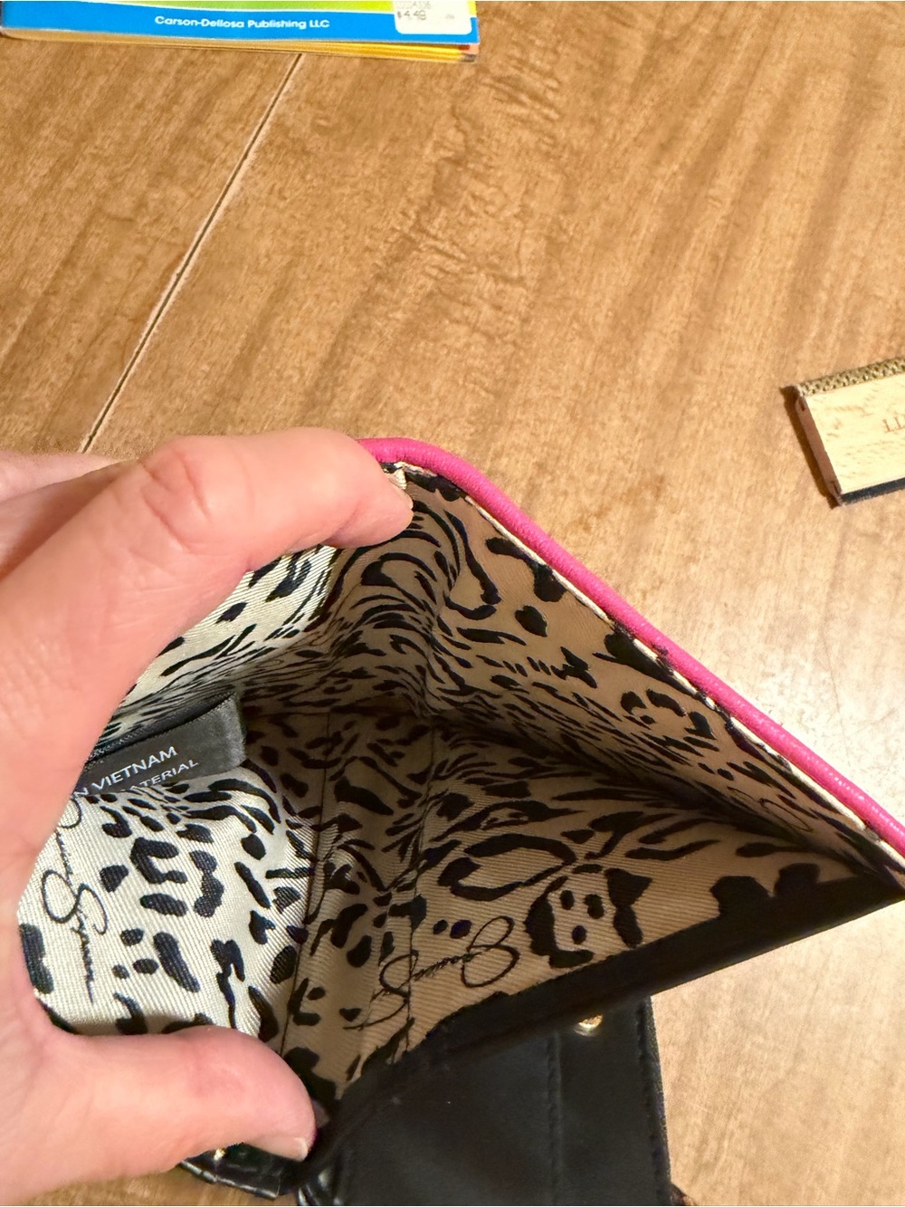 Barbiecore Hot Pink Wallet with Gold Accents - Picture 10 of 12